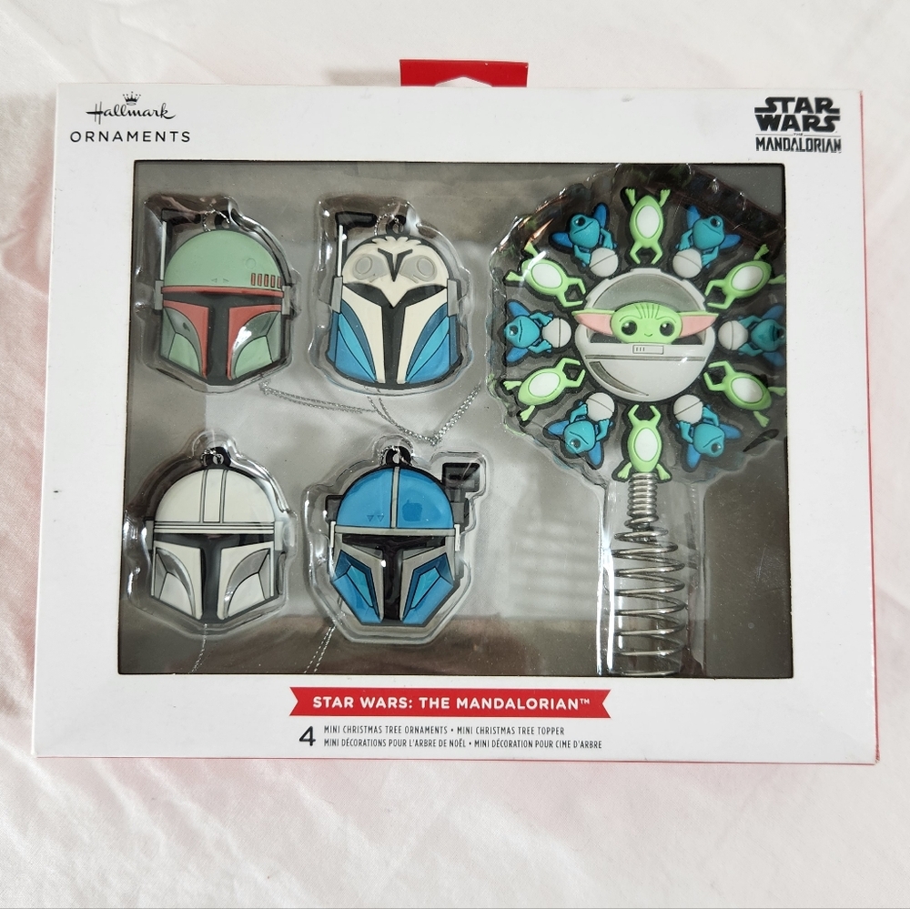 Hallmark Star Wars Mandalorian Mini Ornament Set - Blue, Green, White